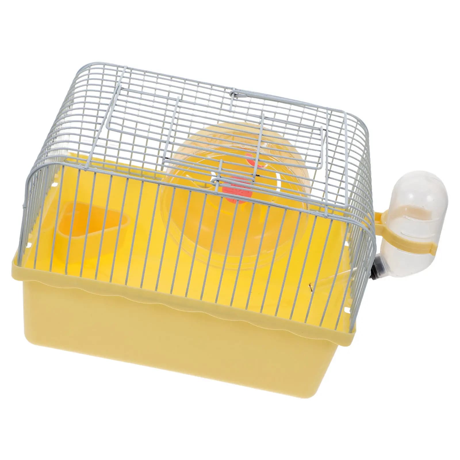 Portable Hamster Travel Carrier Cage Small Animal Portable Carrier Traveling Container with Water Bottle Holder for Hamsters