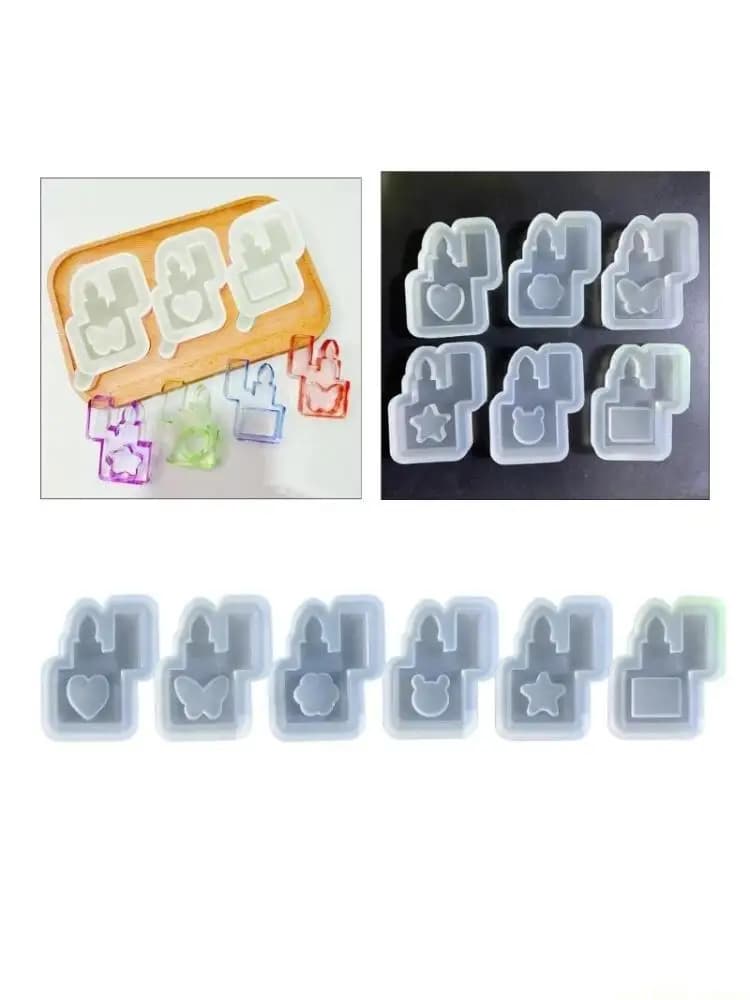 Stampo per shaker per colata resina D46E, stampi in silicone per sabbie mobili epossidiche, stampi per shaker in resina