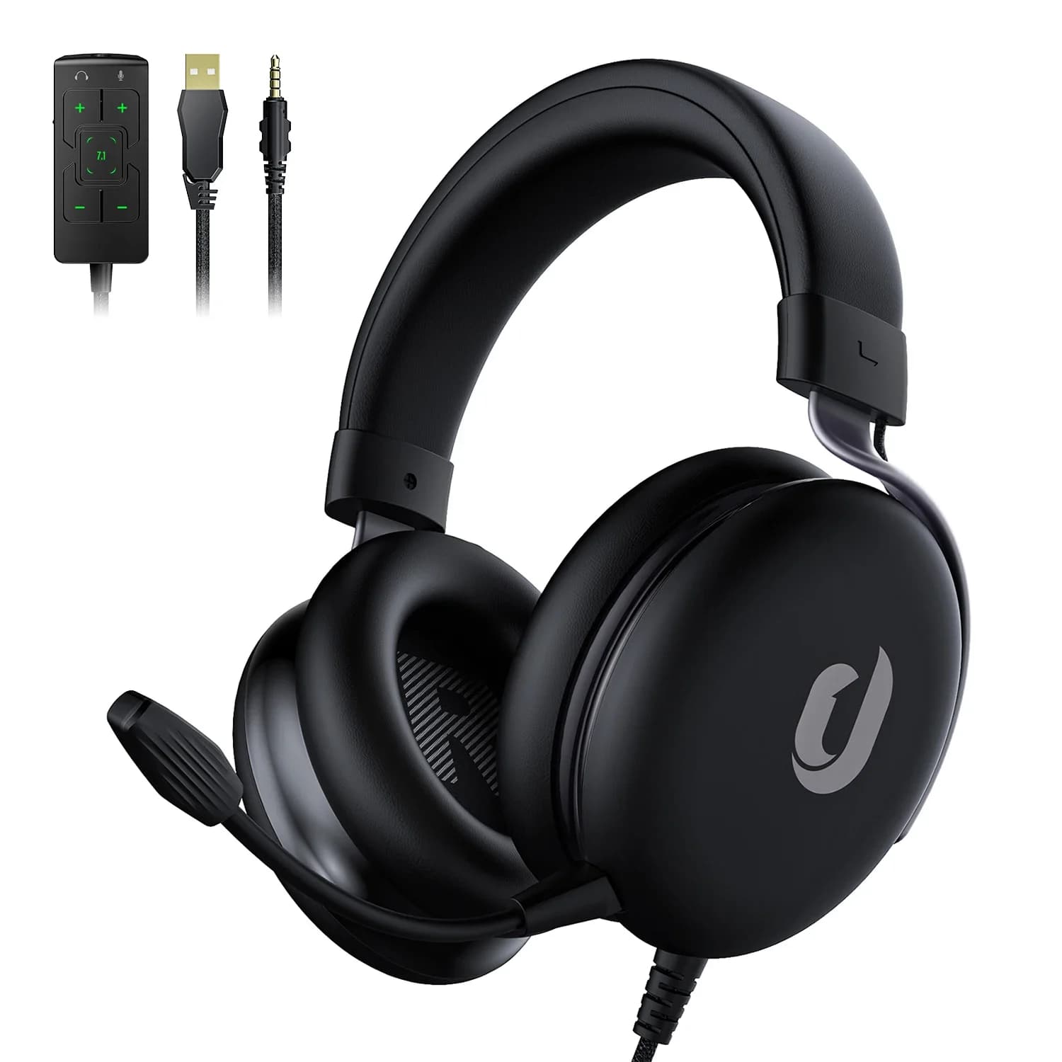 Wired gaming headphones for PS4 PS5 Xbox One S/X Switch - stereo audio headphones with microphone, with mobile devices for laptops