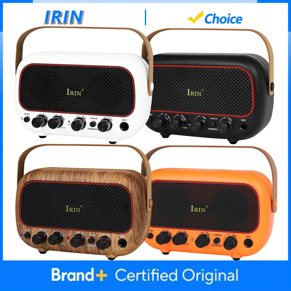IRIN MY-01 Guitar Amplifier Speaker Wireless Bluetooth-Compatible Amp with Clean & Overdrive Channel Electric Guitar Accessories