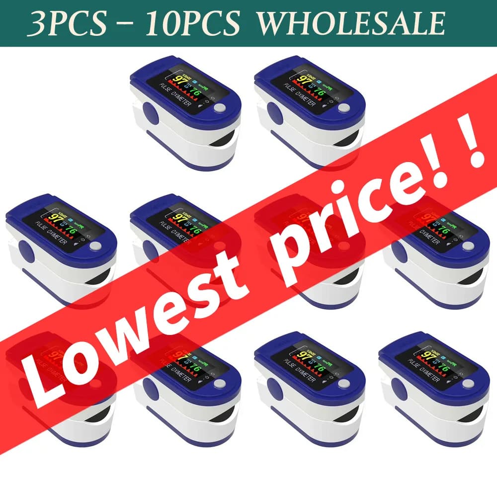 Wholesale! 10PCS Portable Palmometer with fingertips Oxygen Saturation in Blood SPO2 Cardiofrequencymeter Oximeter De Dedo Pulsioximeter