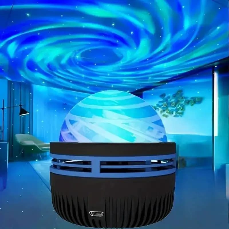 Proiettore USB con Telecomando Cielo Stellato Galassia, Luce Notturna LED RGB 7 Modalità di Illuminazione, Decorazione Atmosfera per Camera da Letto, Feste, Bar