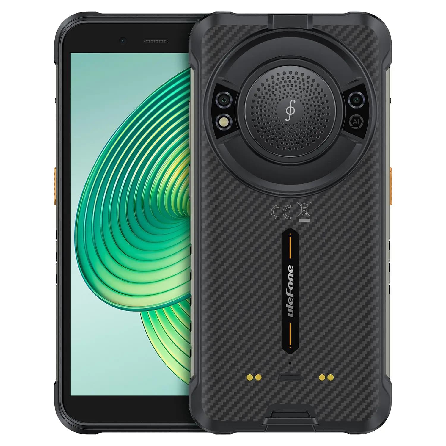 Ulefone RugKing Smartphone Robusto 5.99" 8GB+128GB/256GB Unisoc T7255 Octa Core Fotocamera 50MP Batteria 9600mAh 18W Android 15 NFC