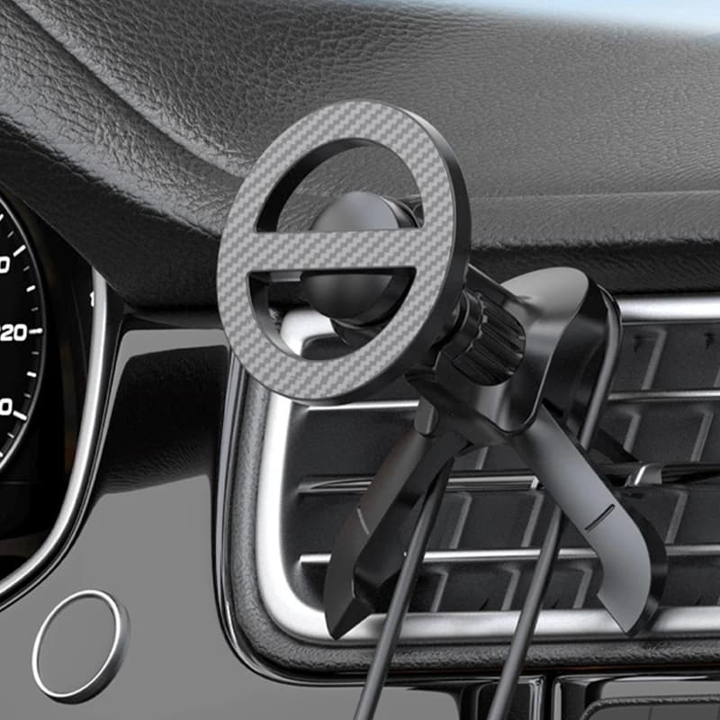 Supporto per telefono per auto per supporto magnetico per telefono cellulare per auto MagSafe Supporto per telefono per presa d'aria per auto per staffe GPS Xiaomi serie iPhone 16/15