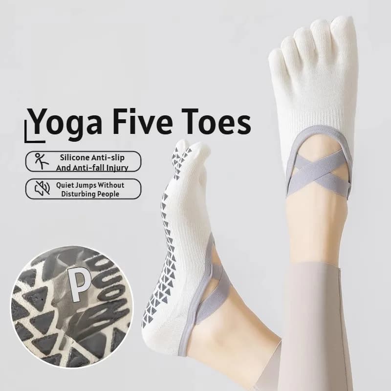 Summer thin five-finger yoga socks, indoor sports special, non-slip yoga socks, Pilates sports thin socks