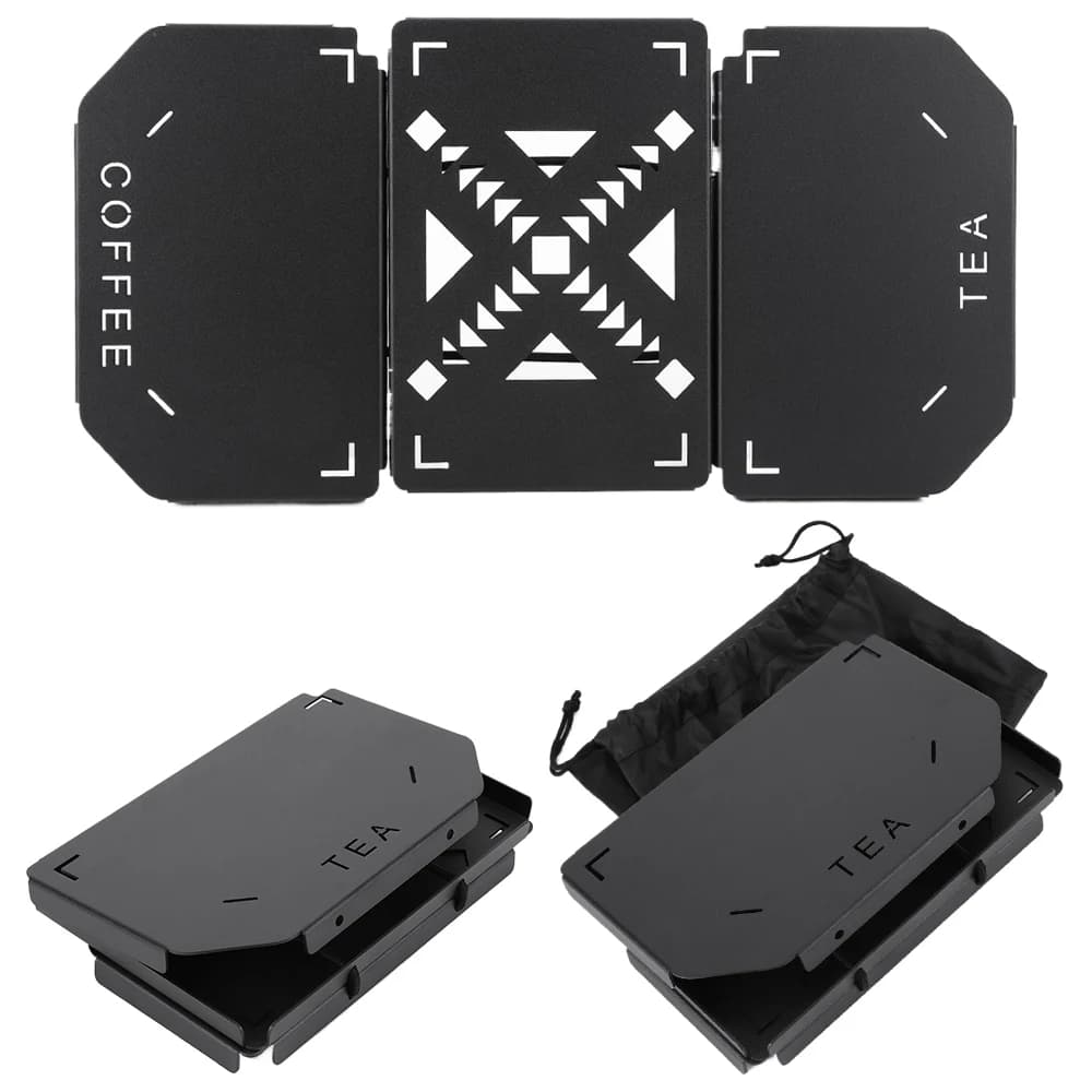 Piano Tavolo Pieghevole Resistente, Ripiano in Metallo, Mini Mensola in Lega di Alluminio per Contenitore Stanley 9.4L, Accessori da Campeggio
