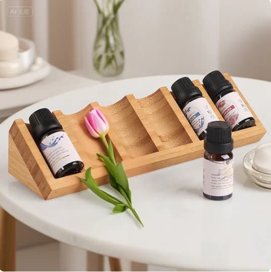 Support for portable table diffuser, organizer rack, 6 slots, nail polish collection, perfume stand, essential oil shelf