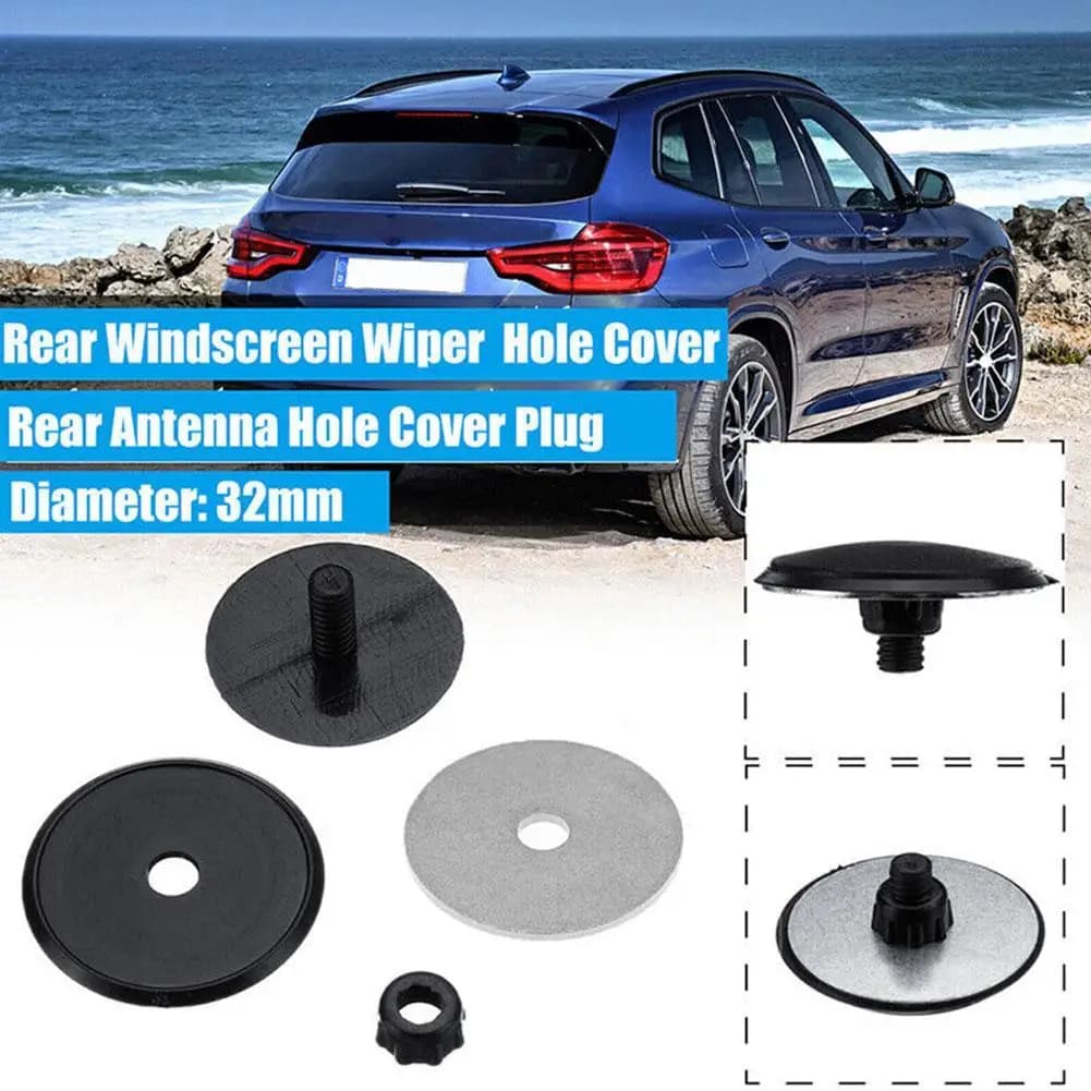 Accessori per auto con tappo cieco universale Kit di eliminazione tergicristallo posteriore Tappo per blocco impermeabile per auto 32mm 46mm