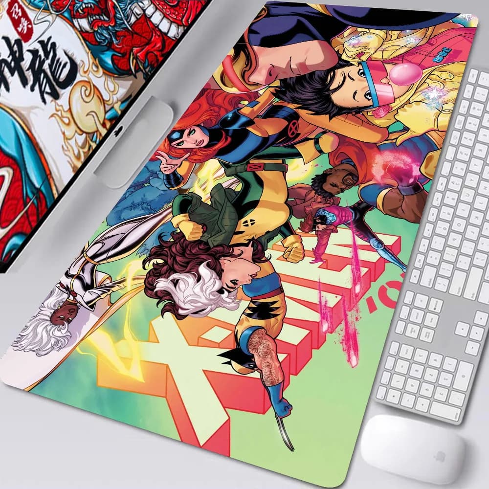 1pc X-XM-MEN Classic Movies Carpet Mouse Mat Desk Mat with Pad Gaming Accessories Prime Gaming XXL Keyboard Socket Zerbino