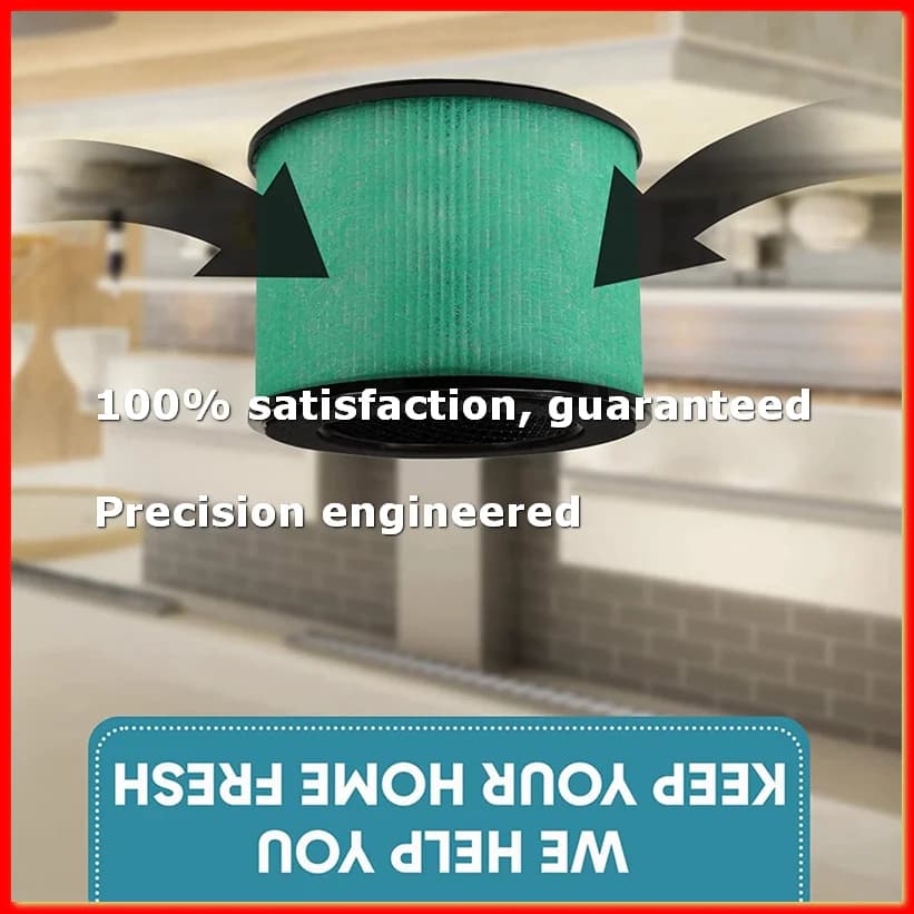 2 pezzi BS-08 3-in-1 True HEPA Filtro di ricambio di grado H13 compatibile con il purificatore d'aria PARTU BS-08 HEPA-ROWI
