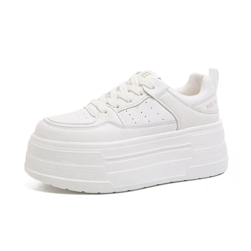 New Arrival Korean Style Women's Sneakers Height-Increasing Dad Shoes Casual Sports White Sneakers for Short People Luxury Shoes