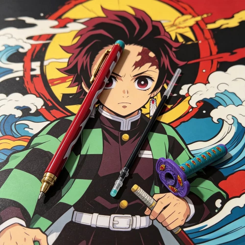 Penna Gel a Forma di Spada Anime 2026, Armi per Cosplay Ninja, Accessori per Costumi Samurai, Regali di Natale, Collezioni per Fan, Regali per Scambio