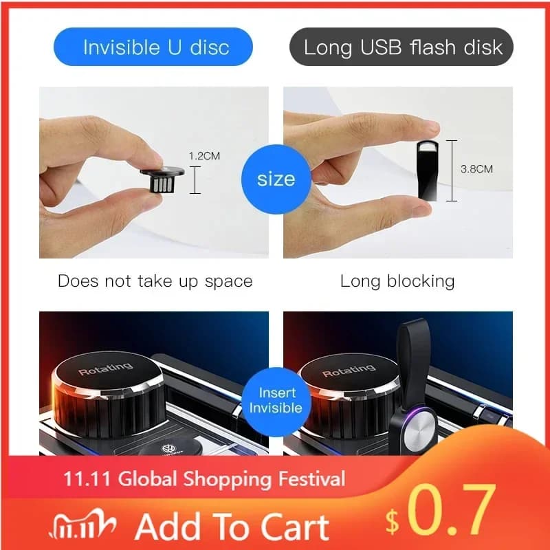 Chiavetta USB Universale con Logo Auto per VW, Nuova, 1 Pezzo, per Volkswagen Magotan, Scirocco, GTI, Jetta, Golf, Polo, Beetle, Tiguan