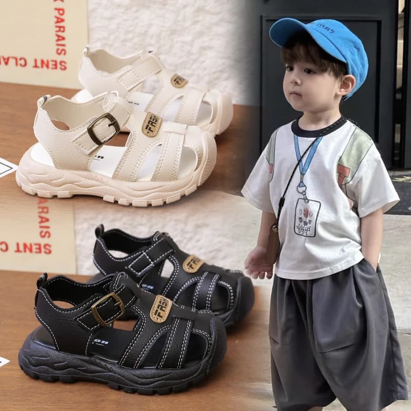 Children Sandals Boys Sneakers 0-8 Years White Soft Non-Slip Girls Beach Shoes Black Casual Versatile Baby Kids Toddler Shoes
