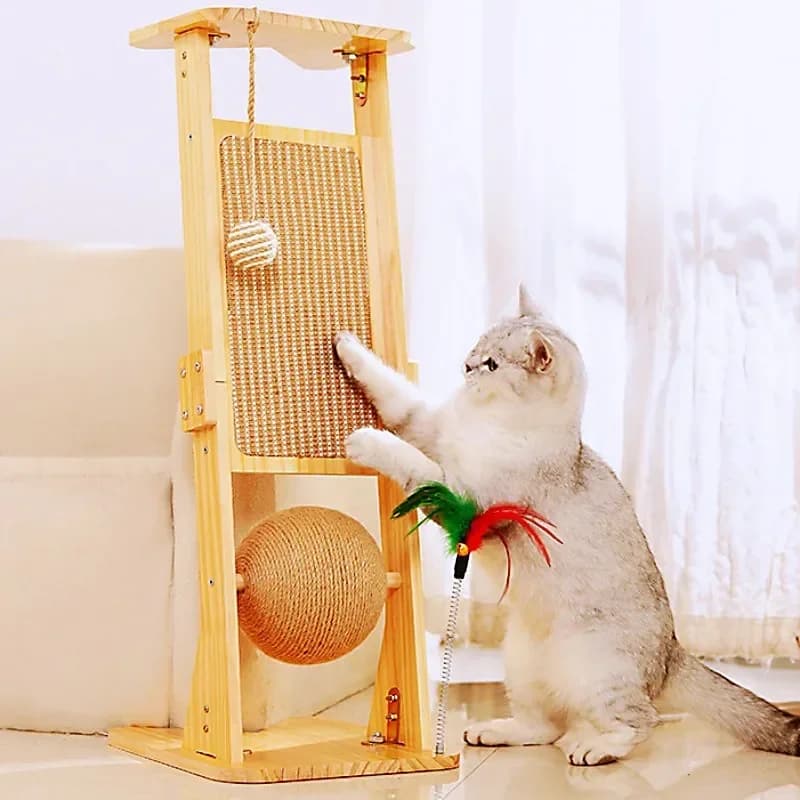 Tiragraffi per gatti Tiragraffi per gatti Protezione per divano Cattura palla Tiragraffi per gatti Smerigliatrice per artigli Tavola per gatti in sisal Forniture per animali domestici