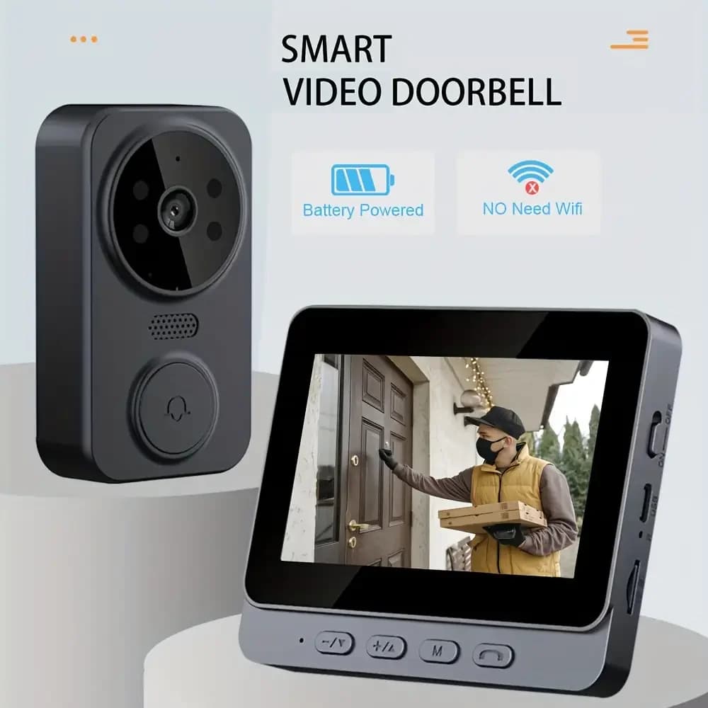 Campanello Video Smart FHD Wireless 1080P con Visione Notturna, Rilevamento Movimento, Audio Bidirezionale, Servizio Cloud e Regalo Omaggio