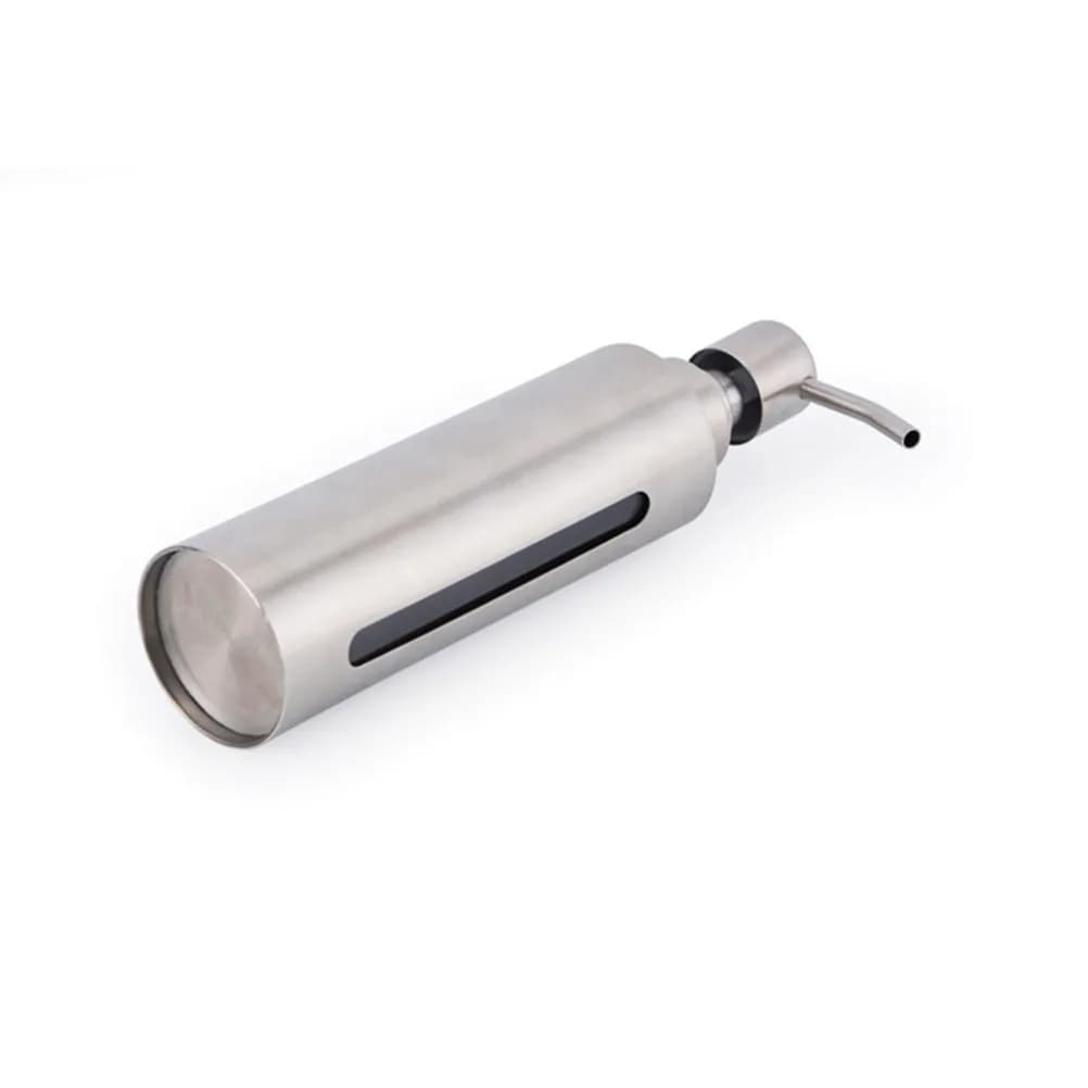 2 Pezzi Pompa Dispenser Sapone in Acciaio Inossidabile, Ricambio Antiruggine con Ugello Lungo, Pompa a Pressione per Bottiglie di Sapone Liquido e Lozione, 25 cm Esterno