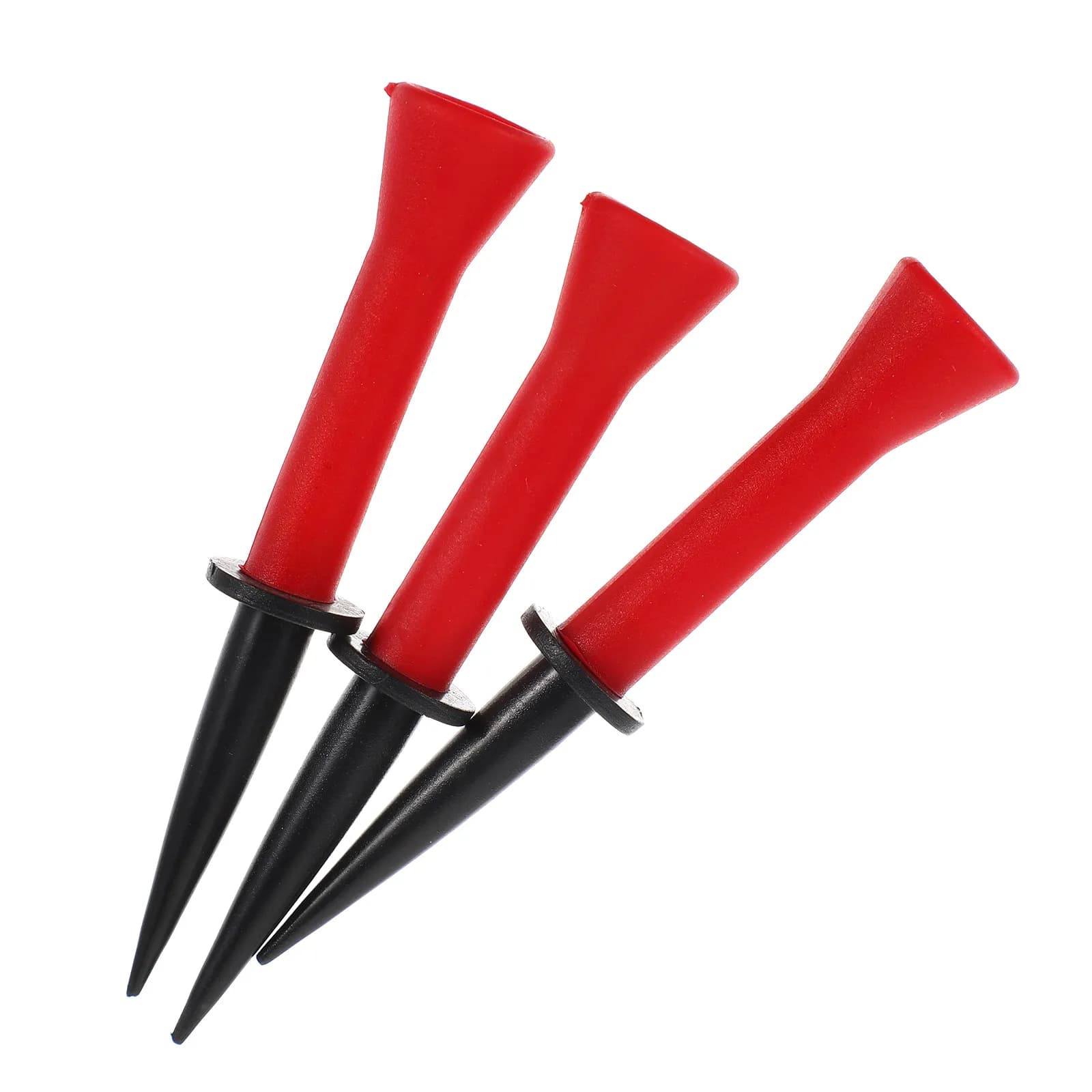 Set di 3 Tee da Golf Elastici in Gomma Premium, Leggeri e Facili da Trasportare, Ottimi per Allenamento Indoor e Outdoor