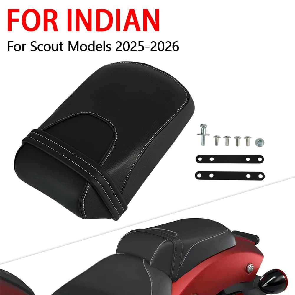 Cuscino Posteriore per Passeggero Moto in Memory Foam Comfort Fit per Indian Scout Classic Sixty 2025 Scout Bobber 2026 Accessori