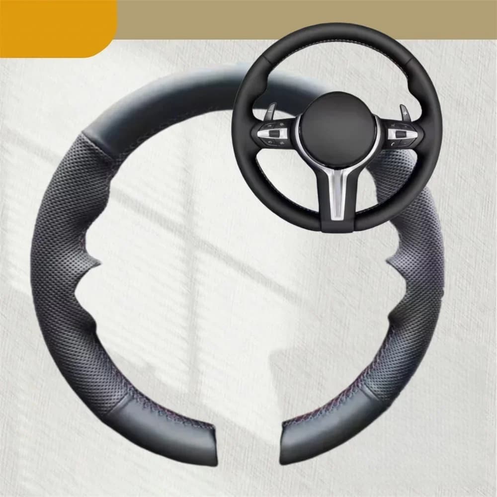 Coprivolante per auto per BMW M Sport F30 F31 F34 F10 F11 F07 X3 F25 F32 F33 Accessori auto in pelle artificiale Volante