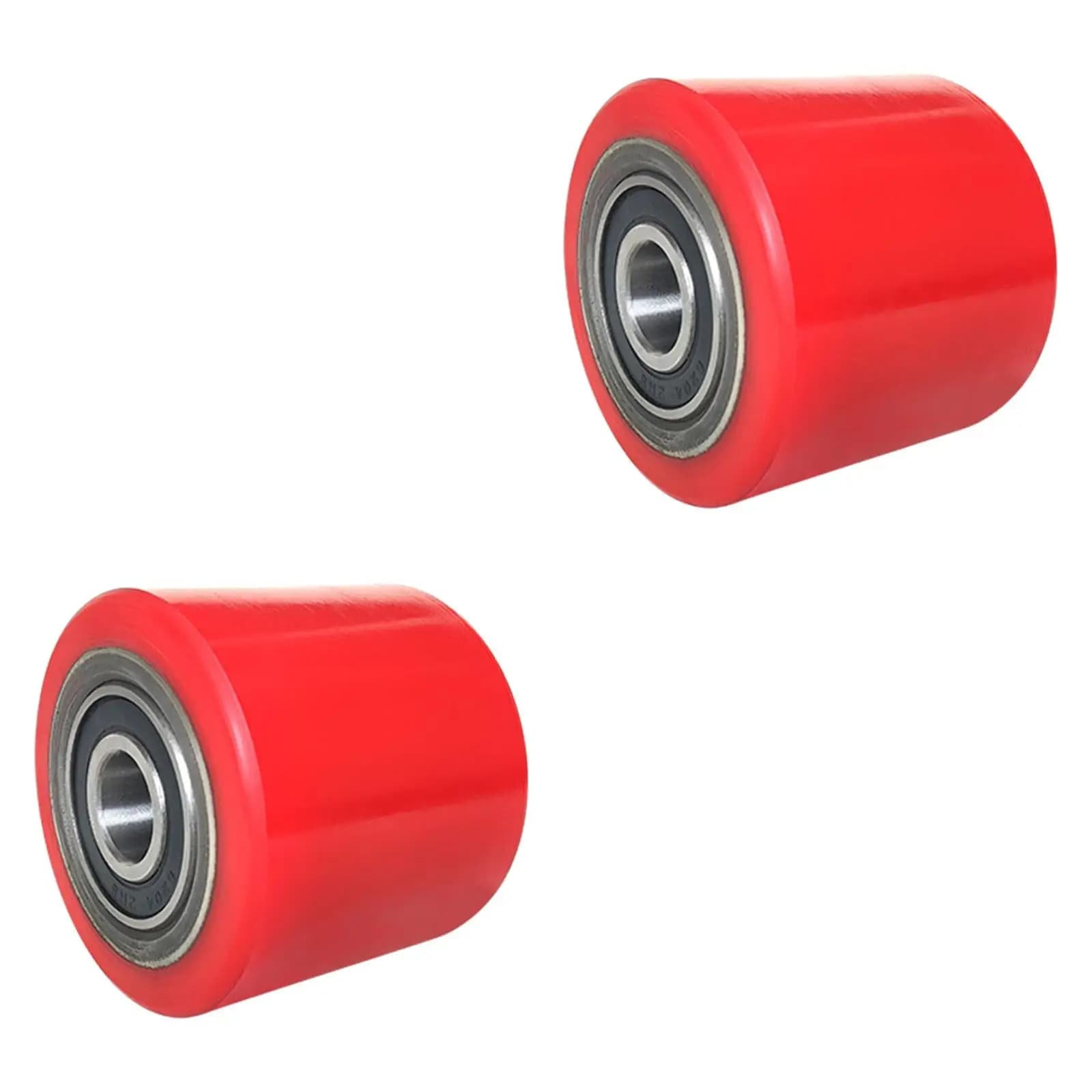 2Pcs Forklift Wheels Forklift Casters Ground Bull Cart CNC Guiding Wheel Flat Belt Idler Truck Load Wheel Pallet Truck Wheel