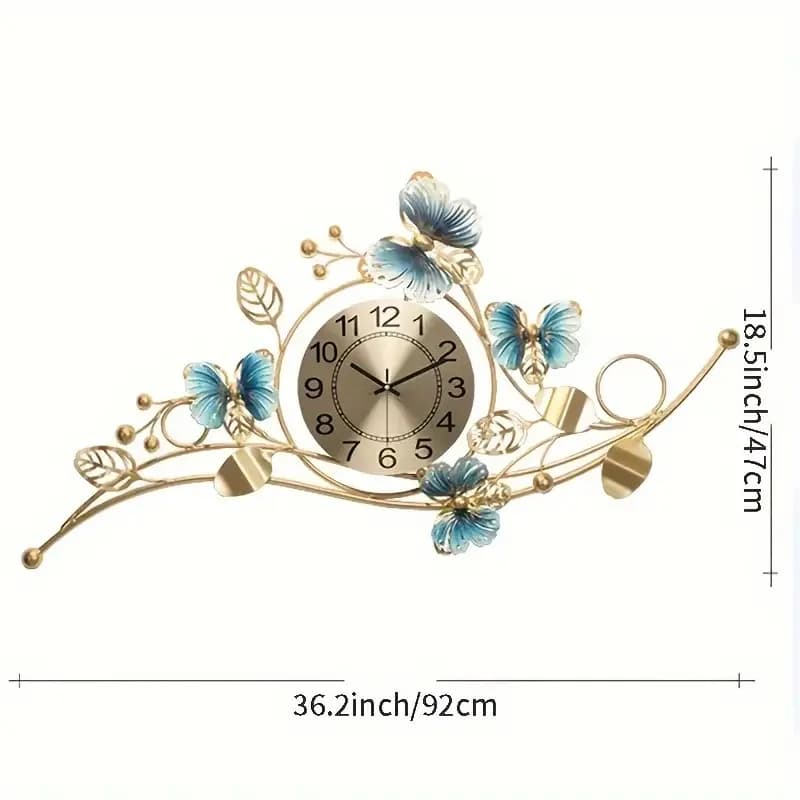 Orologio da Parete Creativo a Forma di Pavone, Semplice ed Elegante, per Soggiorno, Decorazione Domestica, con Lancette delle Ore, Ideale per B&B e Ambienti di Design
