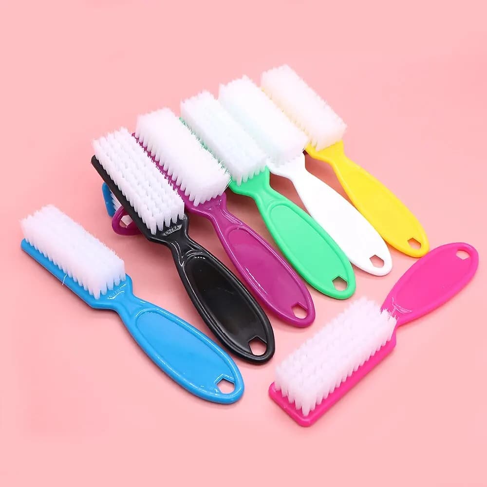 4/6/12 Pcs Colore Spazzola per unghie Spazzola per pulizia Manico in plastica Grip Spazzola multifunzionale Pulito Scrub Pedicure per le dita dei piedi Manicure