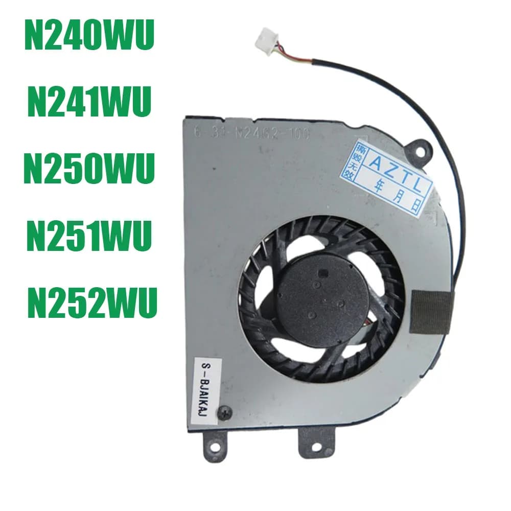 Per CLEVO N240WU N241WU N250WU N251WU N252WU DC5V 0.5A 3PIN 3Lines Ventola CPU per laptop Nuova