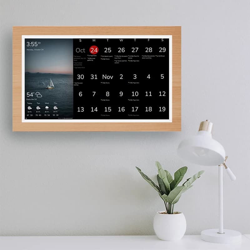 21-Inch WF 2185T RK3588S2 Quad Core Android 13 Wall Mount Tablet Digital Calendar Smart Interactive Touchscreen Photo Frame New