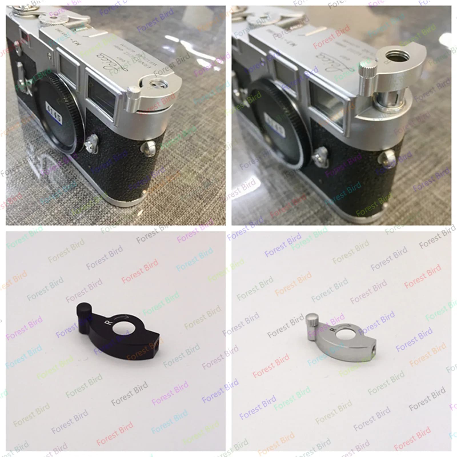 Pulsante di riavvolgitore rapido con leva della pellicola della manovella in lega di alluminio per accessorio fotocamera Leica M2 M3 MP