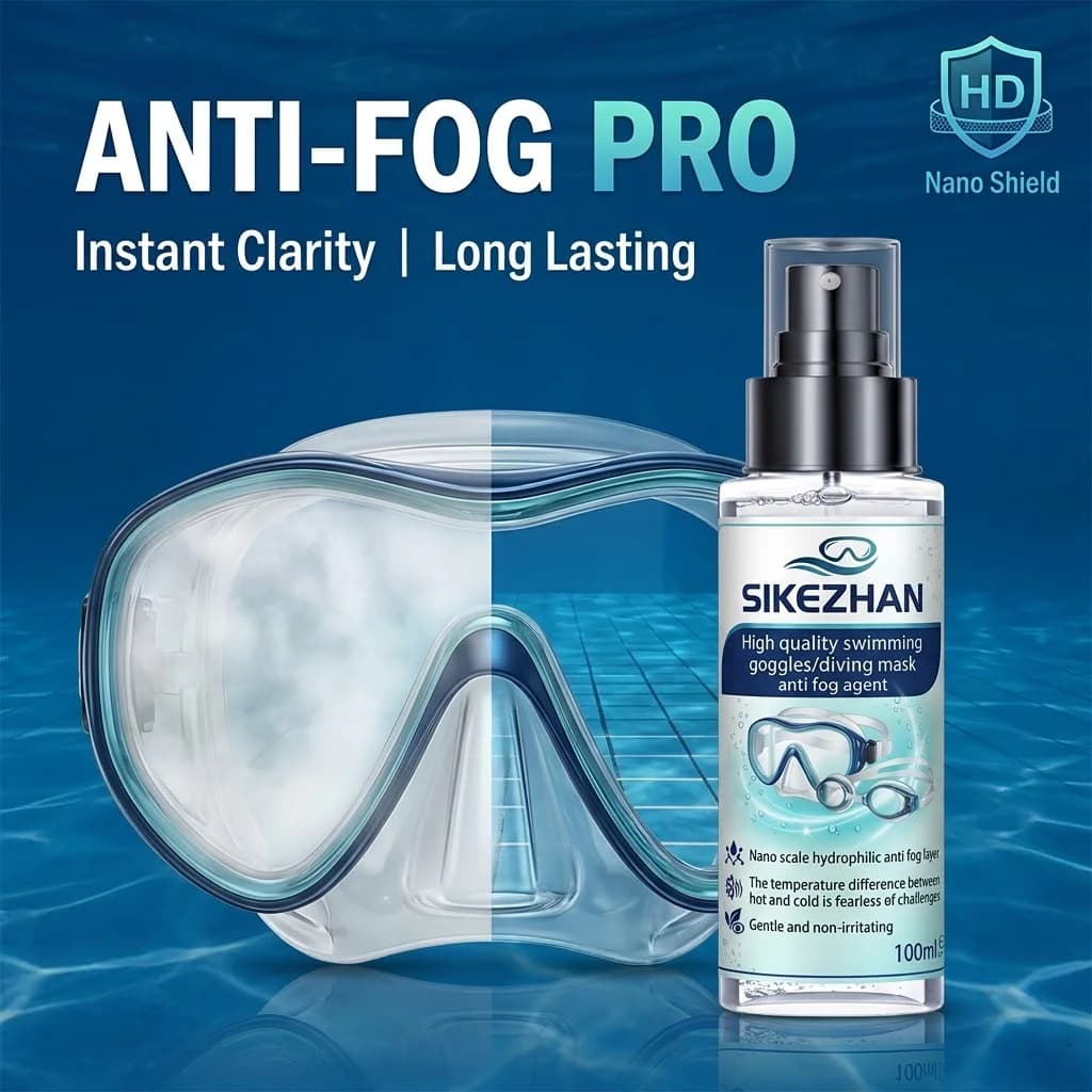 SIKEZHAN Anti-Fog Spray For Swimming Goggles Diving Masks Long Lasting Defogger Clear Vision Lens Cleaner Pool Swim Accessories