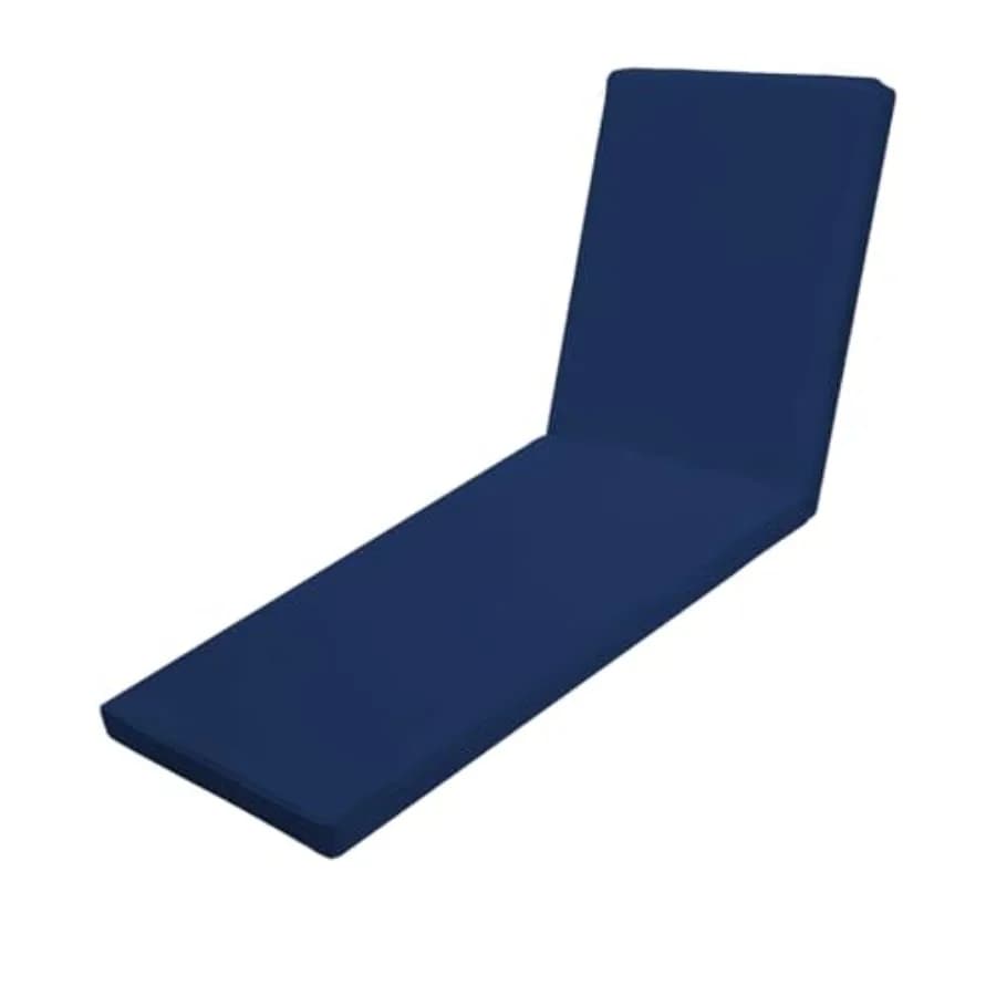 Cuscini per Chaise Longue da Esterno 71"x22"x3" Cuscini per Sedie da Giardino Impermeabili Cuscini di Ricambio per Sedute da Esterno