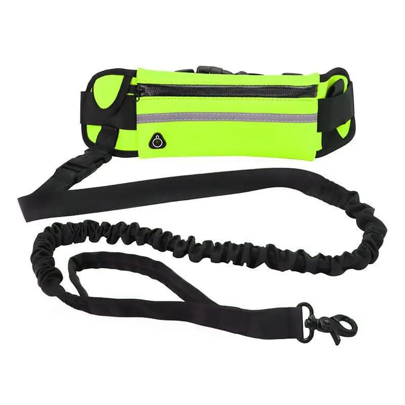 Hands Free Elastic Dog Running Leash Waist Belt Pocket Shock Absorb Pet Walking Traction Rope Jogging Walking Outdoor Dog Lead