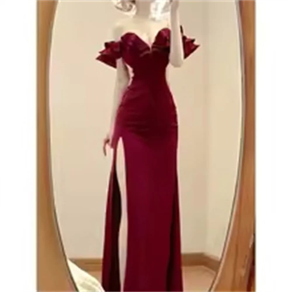 ROYET Luxury Flower Sweetheart Long Woman Party Dress Sleeveless High Slit Floor Length Classic Customized Prom Gown New