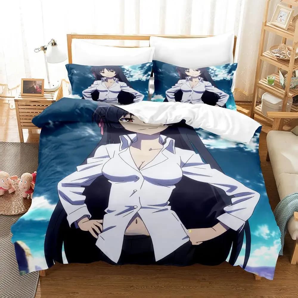 Trinity Seven Bedding Set Single Twin Full Queen King Size Bed Set Adult Kid Bedroom Duvet Cover Sets Print Anime Bed Sheet Set