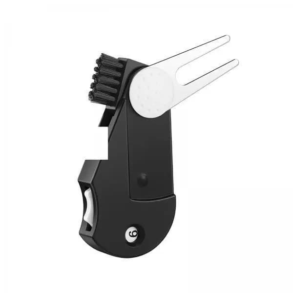Strumento Multifunzione per Riparazione Divot da Golf con Contatore e Pennello Marcatore di Palline, Accessori Portatili per Attrezzatura da Golf