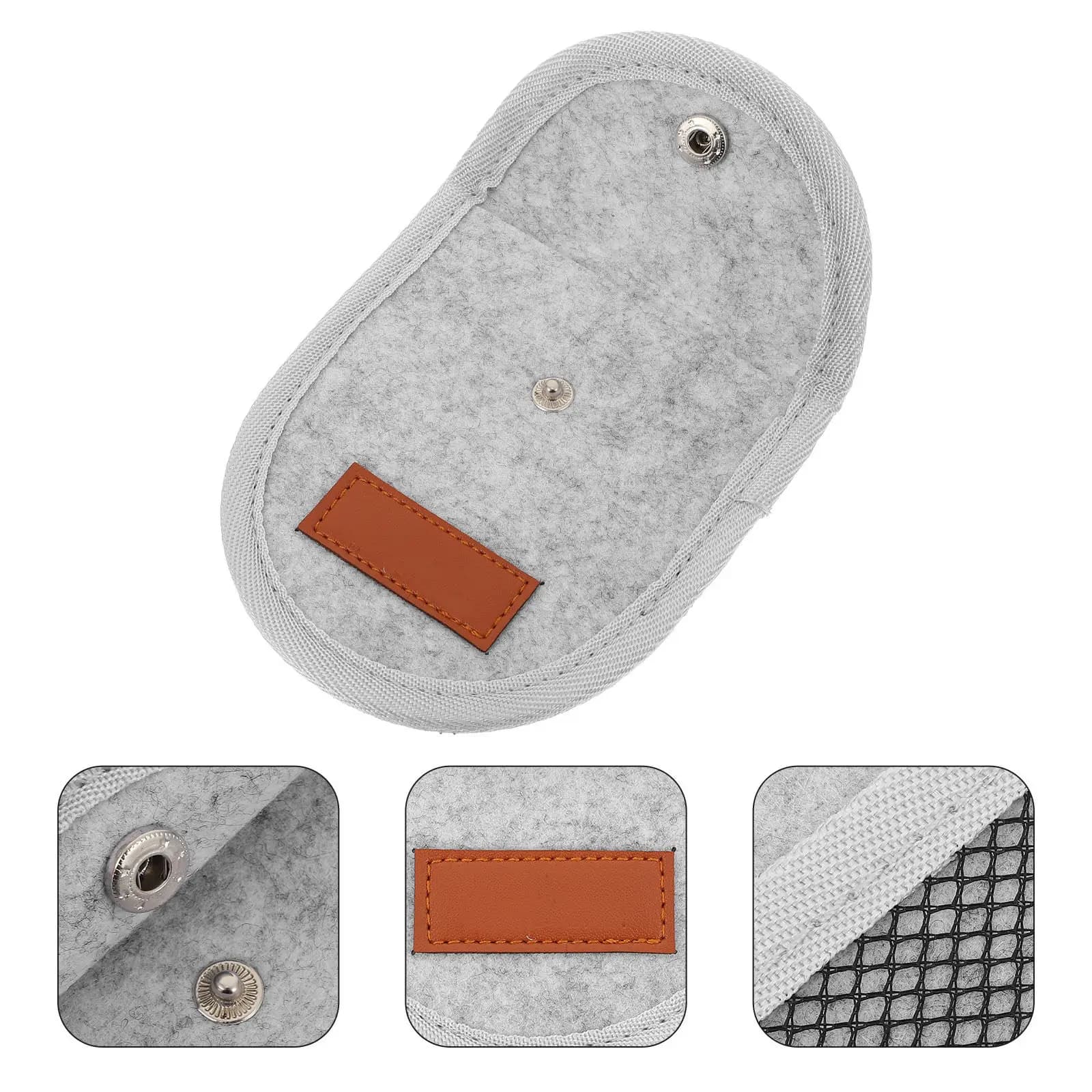 Porta Plettri per Chitarra in Feltro, Custodia Portatile con Cerniera, Leggera, Organizer per Plettri di Chitarra Acustica ed Elettrica