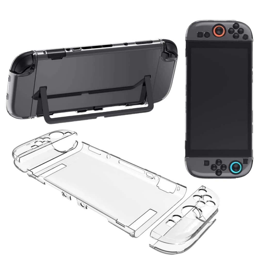 Transparent Crystal Clear PC Shell Case for Switch Protective Outer Cover for Switch 2