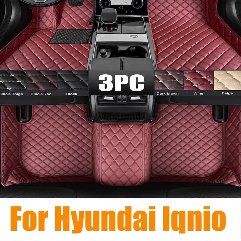 Per Hyundai Iqnio 6 Tappetini per auto Cargo Liner Trunk Pad TPE 3D Impermeabile per tutte le stagioni Guida a sinistra 0601