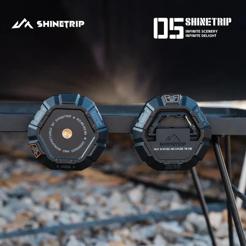 Shinetrip Serie 05 Fibbia sospesa magnetica bifacciale tattica Fissatore per baldacchino da campeggio Ventosa sospesa multifunzionale