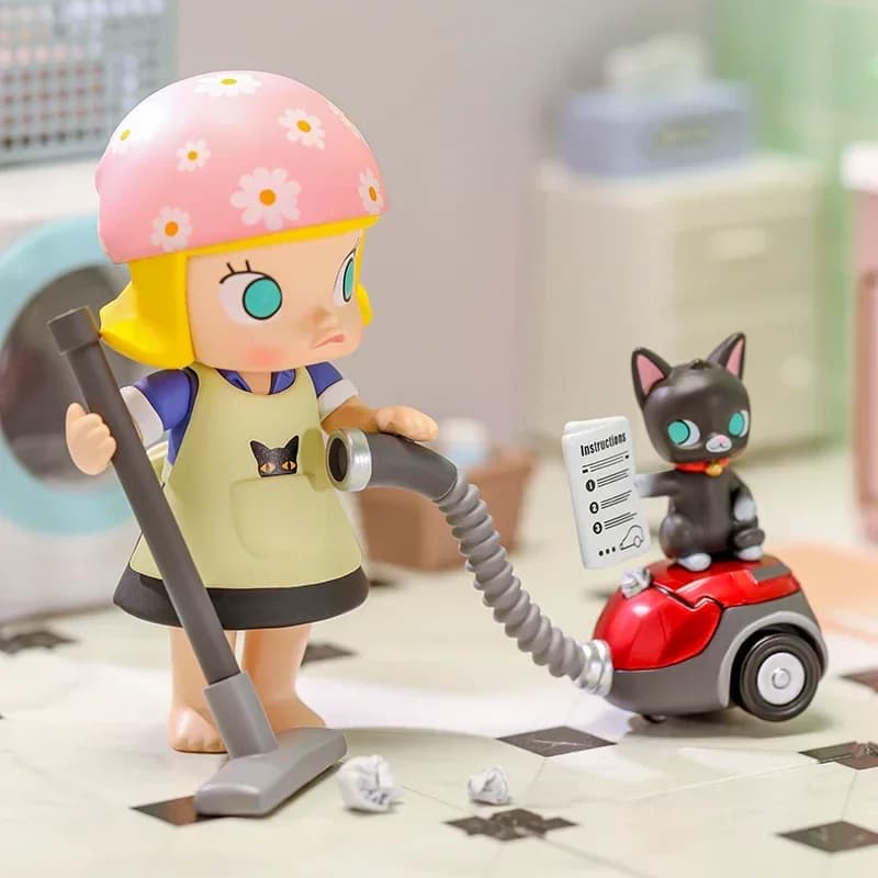 POP MART Un giorno noioso con la serie Molly Blind Box Toys Kawaii Anime Action Figure Sorpresa Scatola misteriosa Bambole Regalo per ragazze