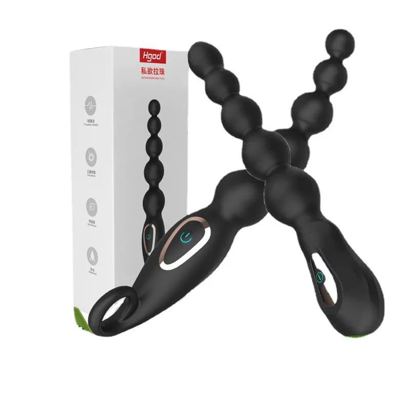 Dreamhorse Anello per il backstage Tirando il tallone Spina anale maschile Coppia Vibrazione multifrequenza Prodotti per la masturbazione in silicone della prostata