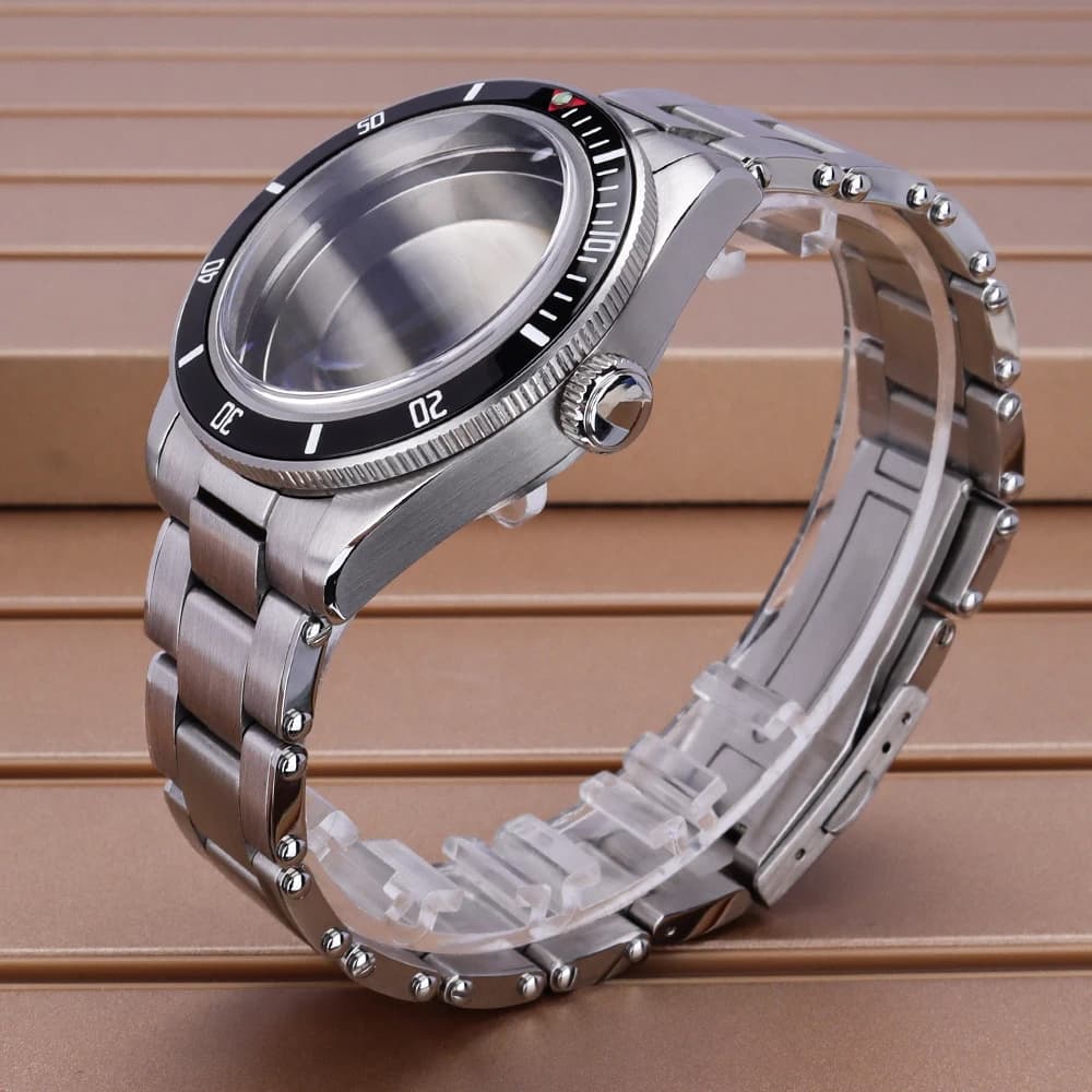 39mm NH35 Watch Case Bracelet Folding Buckle Sapphire AR Coatingfor For Seiko NH35 NH34 NH36 NH38 4R36 Movement 28.5mmDial 20ATM