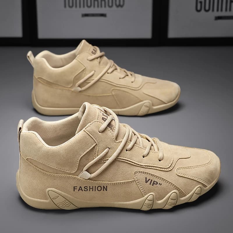 Scarpe da Lavoro e Sportive da Uomo in Pelle, Impermeabili, Antiscivolo, Resistenti all'Usura, con Fodera in Pile, Trendy, per Autunno ed Estate