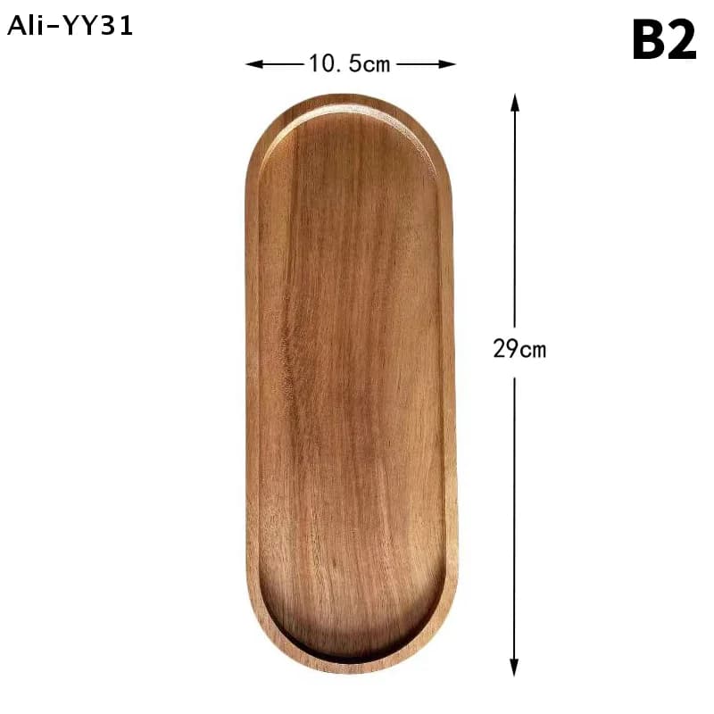 【Y31】1 Pezzo 2025 Piatto da Dessert Rotondo in Legno Massello, Vassoio in Legno Stile Giapponese, Piatto per Snack, Piatto per Frutta Secca, Piatto in Legno