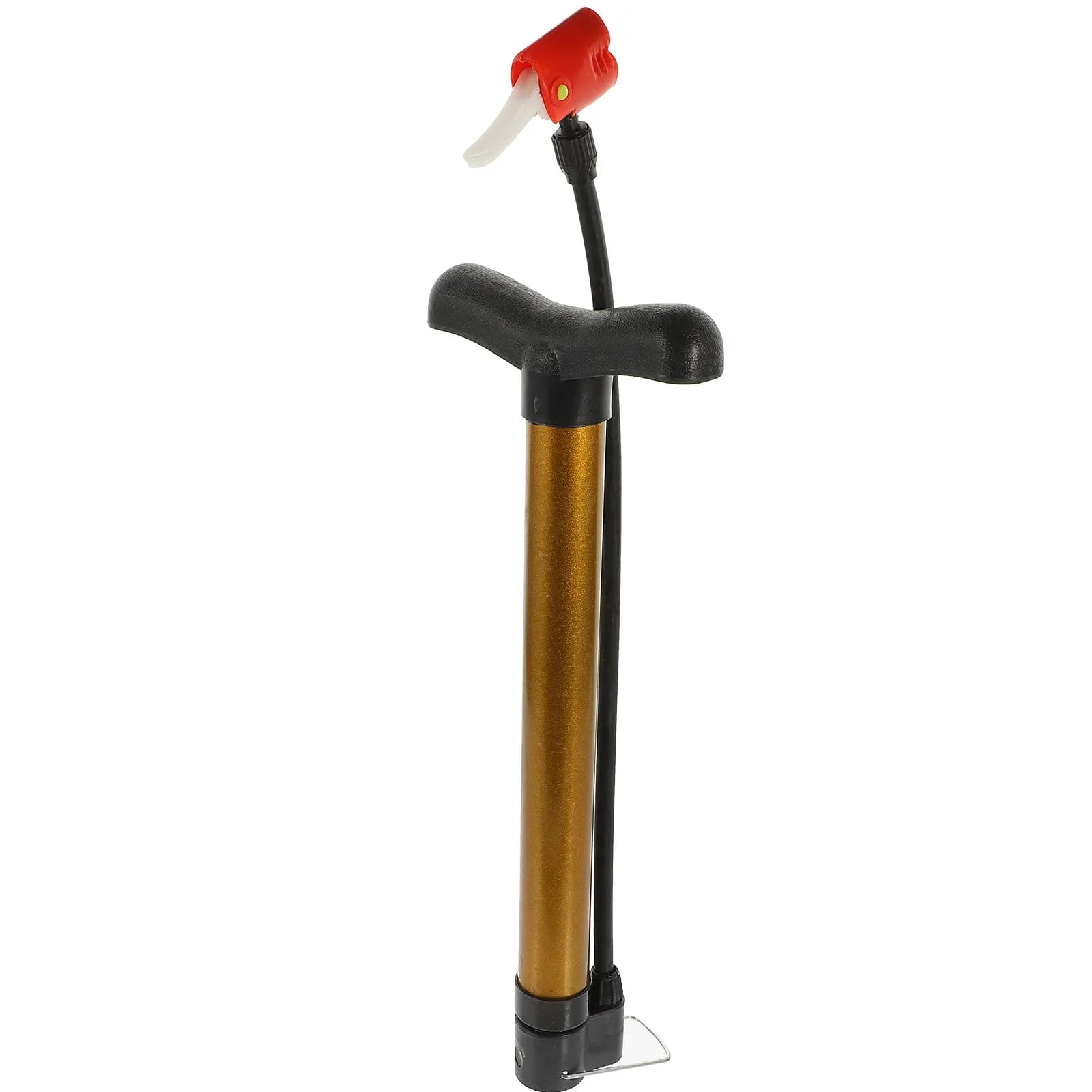 Pompa a pedale portatile per pneumatici di biciclette, costruzione in lega di plastica resistente, pompa ad aria ad alta pressione per biciclette, motociclette, palloni, ciclismo
