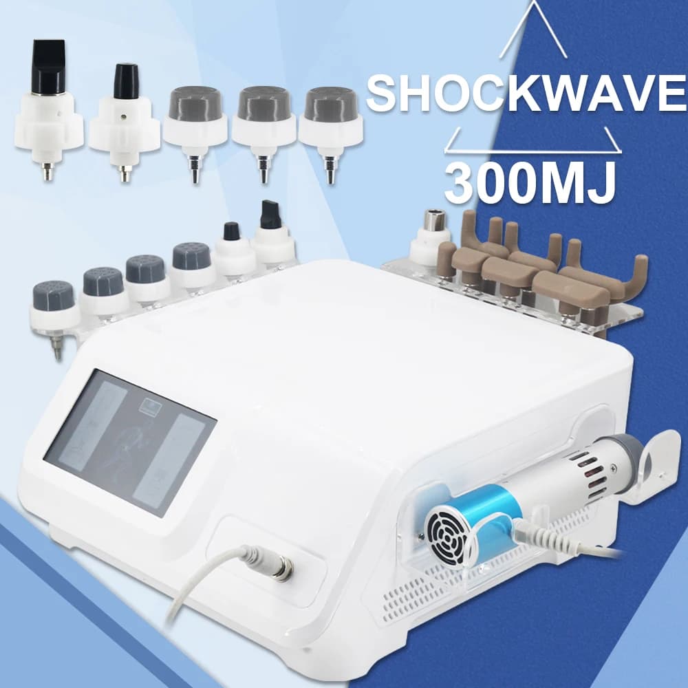 2 In 1 Shockwave Therapy Machine 300MJ For ED Treatment And Chiropractic Correction Gun Relieves Body Pain Relaxation Massager