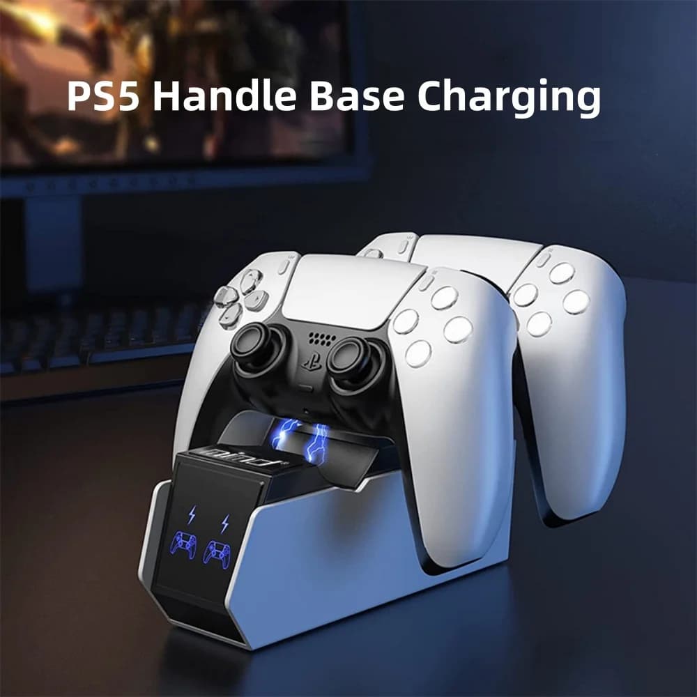 Caricabatteria per Play Station PS5 Dualsense Dual Sense Controller Accessori di controllo Dock di ricarica Nuova staffa per maniglia