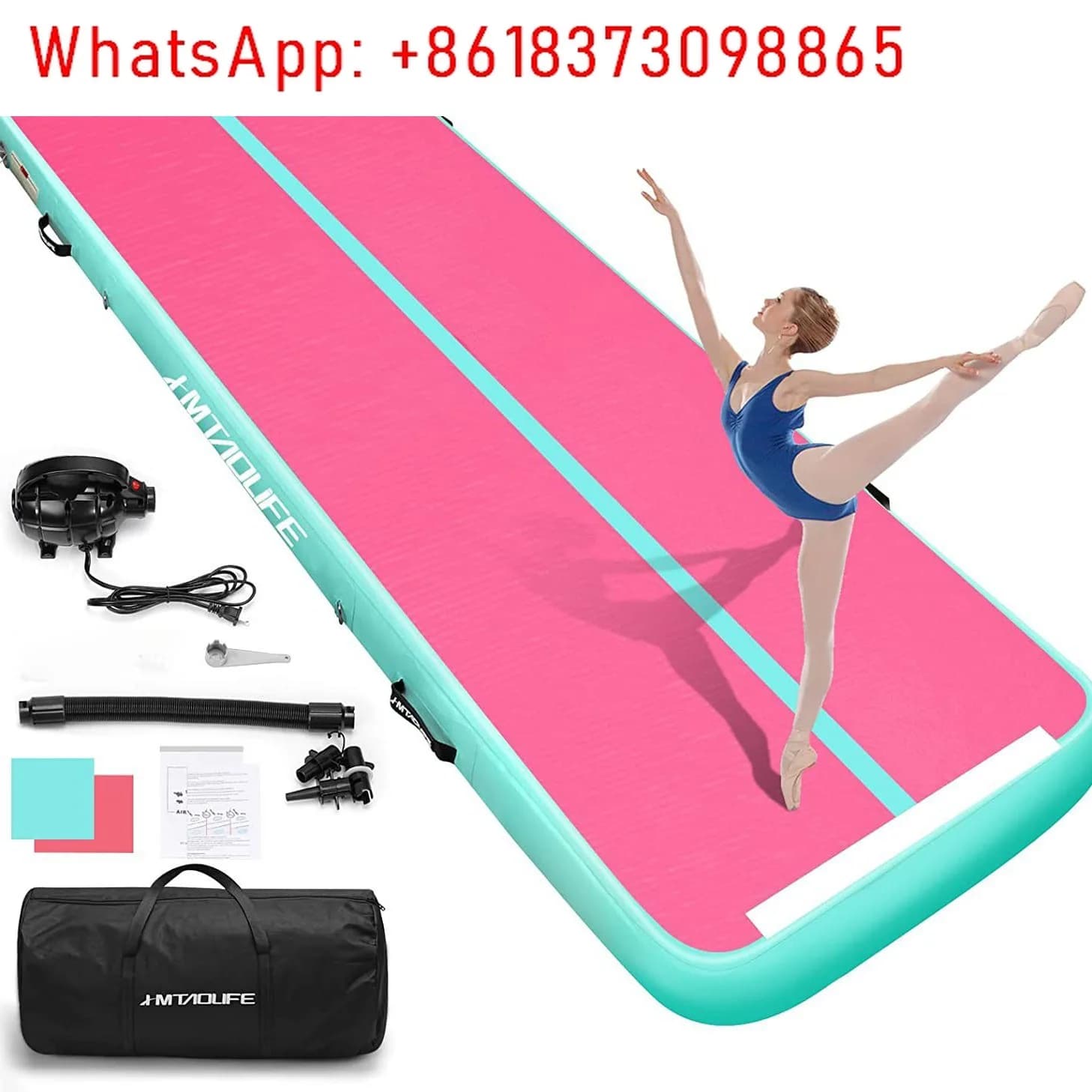 Brushed air cushion, Taekwondo air cushion, training mat, yoga mat, in-stock inflatable exercise mat