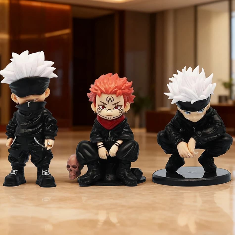 3 Stili di Action Figure Anime Jujutsu Kaisen: Satoru Gojo, Il Signore delle Maledizioni Sukuna, Modellini da Collezione, Giocattoli